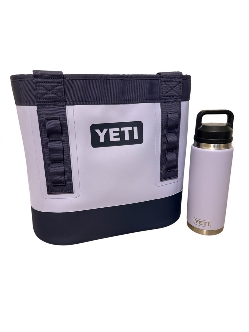 RARE YETI Camino 20 Carryall & Rambler 26 0z straw Cap SET - Cosmic Lilac.